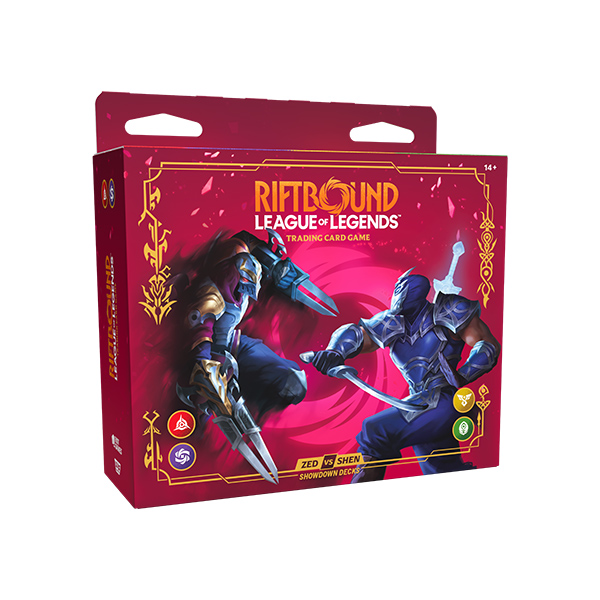 Riftbound TCG: Set 4- Vendetta- Showdown Decks Display- Zed vs Shen miniatura 3